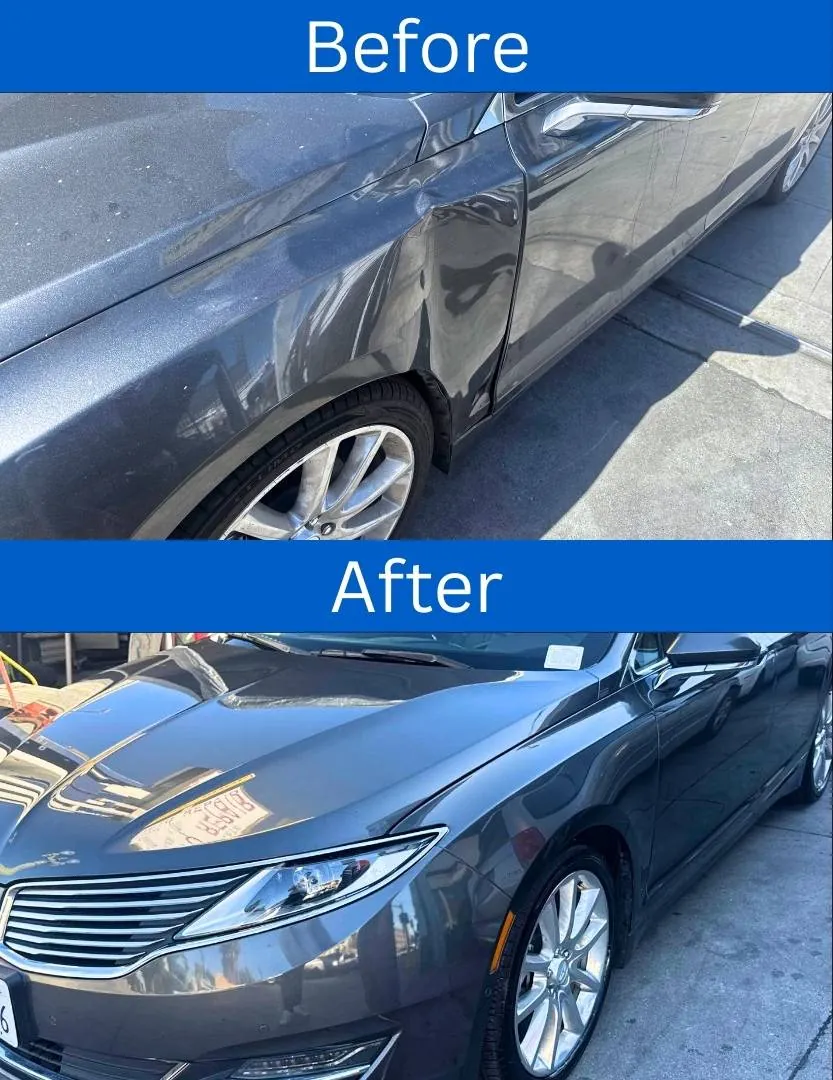 Before & After Body Shop Repair Lincoln MKZ Before & After Body Shop Repair Lincoln MKZ